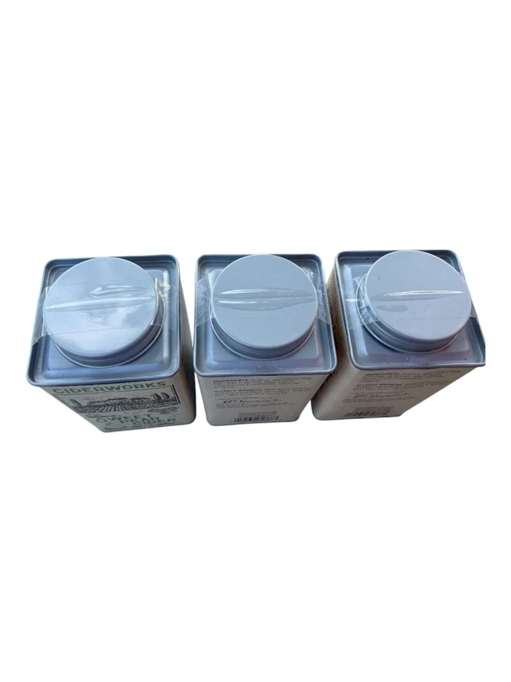 3 tins Sweet Pear Cider by Ciderworks New 8oz tins